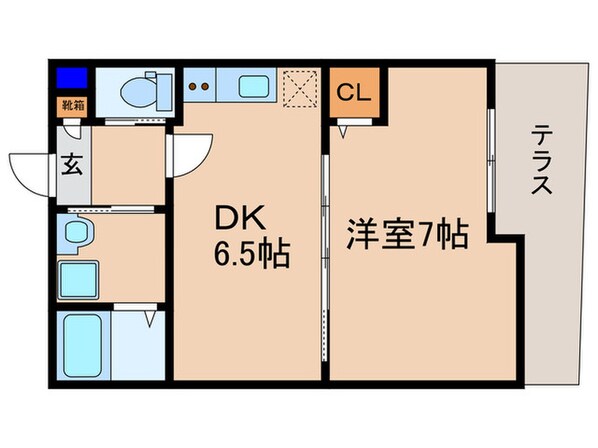 フォルトゥーナ大津市打出浜の物件間取画像